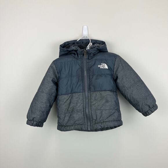 The North Face Baby Reversible Mount Chimbo Jacket Gray 6-12 Months - Picture 1 of 12